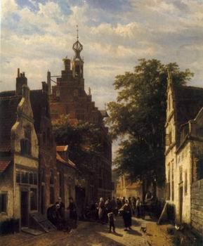 European city landscape, street landsacpe, construction, frontstore, building and architecture. 166, unknow artist